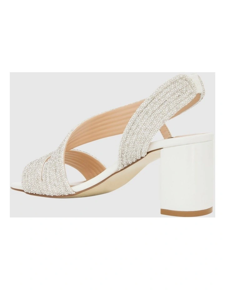 Aralyn Sandals in White Pearl image 3