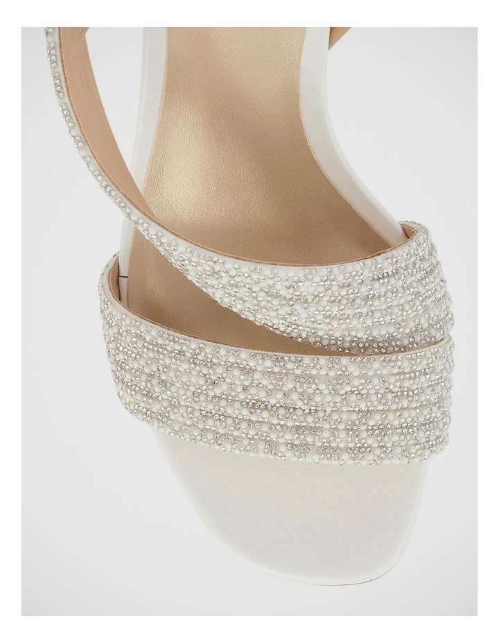 Aralyn Sandals in White Pearl image 4