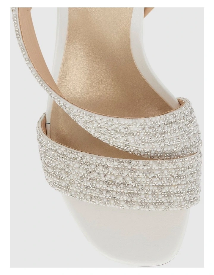 Aralyn Sandals in White Pearl image 4
