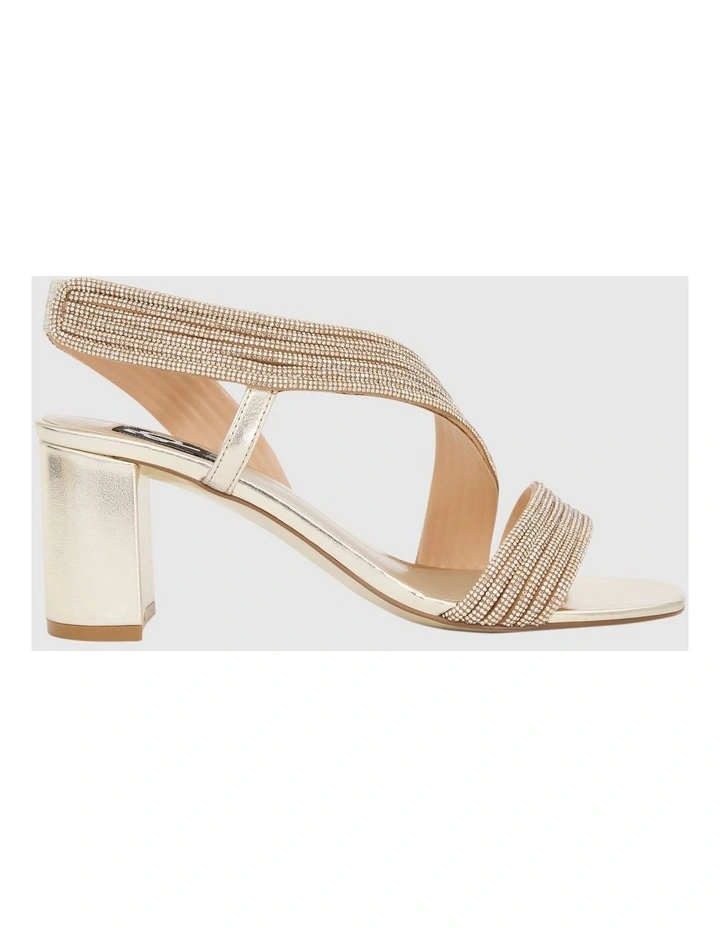 Aralyn Heeled Sandals in Gold image 1