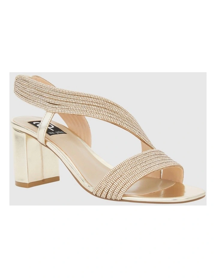 Aralyn Heeled Sandals in Gold image 2