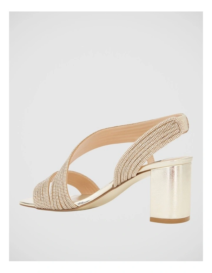 Aralyn Heeled Sandals in Gold image 3