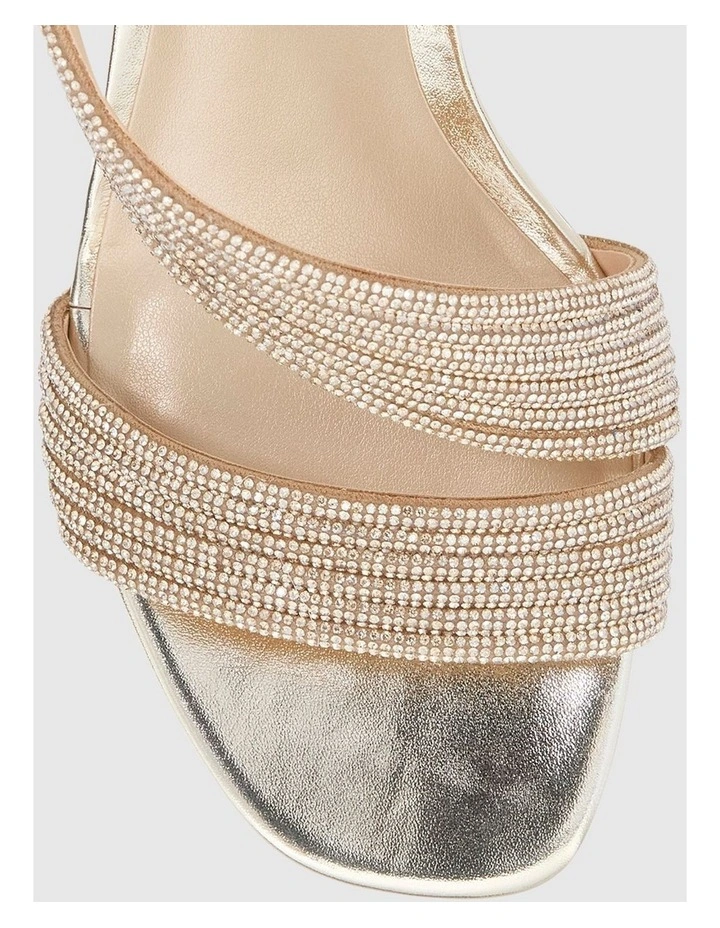 Aralyn Heeled Sandals in Gold image 4