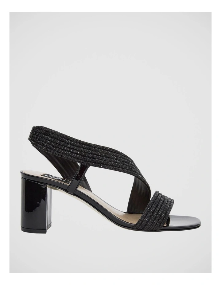 Aralyn Heeled Sandals in Black Patent image 1