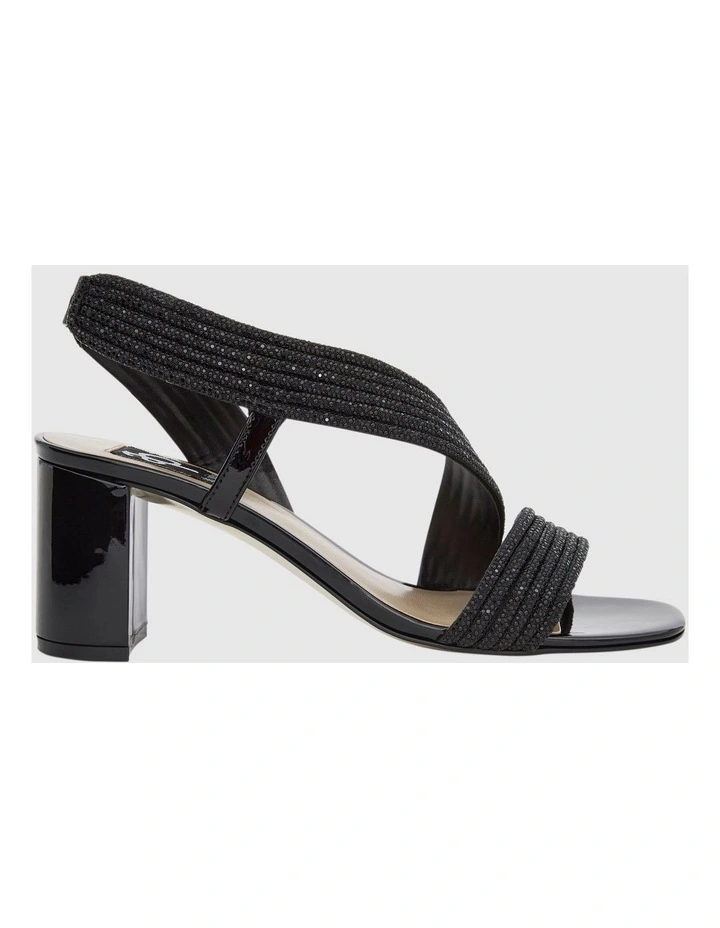 Aralyn Heeled Sandals in Black Patent image 1