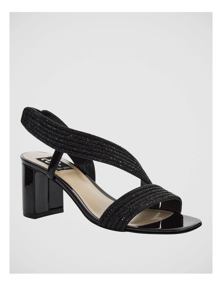 Aralyn Heeled Sandals in Black Patent image 2