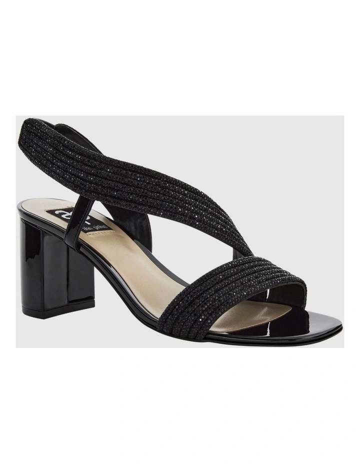 Aralyn Heeled Sandals in Black Patent image 2