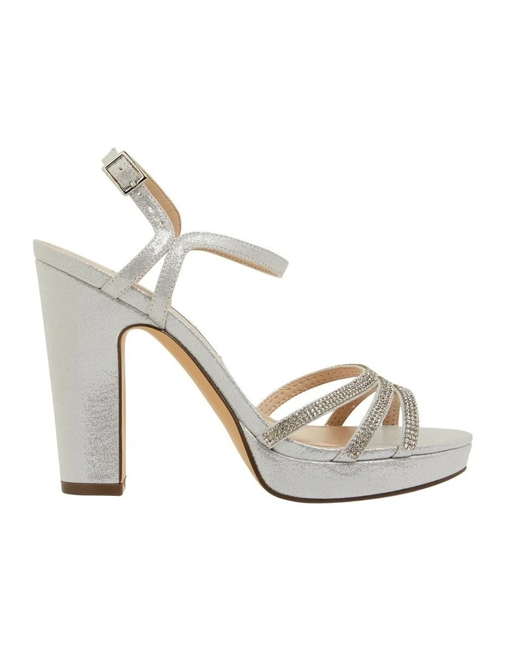 Saralyn True Silver Ref Suedette Sandals image 1