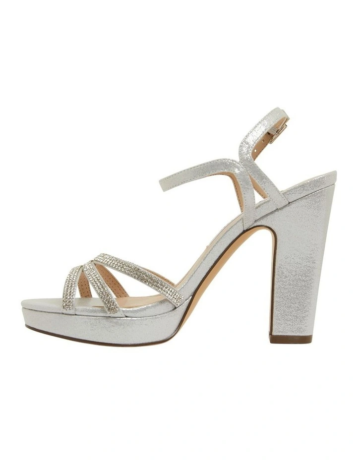 Saralyn True Silver Ref Suedette Sandals image 3