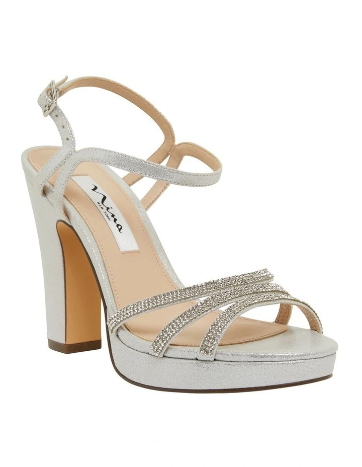 Saralyn True Silver Ref Suedette Sandals image 5