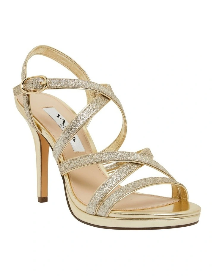 Reatha Platino Glitter Sandals image 5