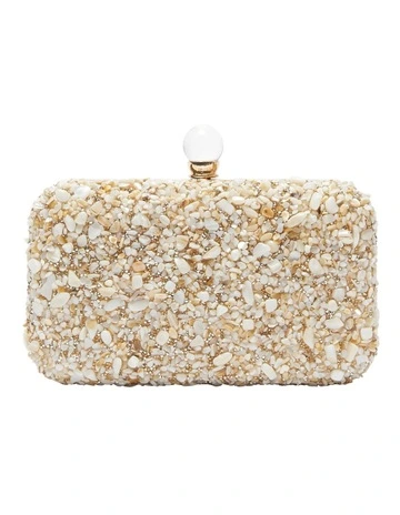 Bliss Bag in Ivory Crystal