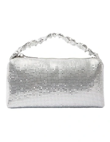 Trixie Bag in Silver Mesh