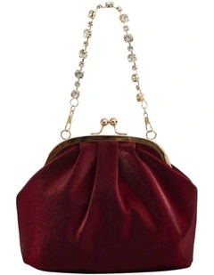Elsbeth Bags in Bordeaux Metallic Shine
