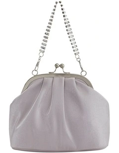 Elsbeth Bags in Silver Metallic Shine
