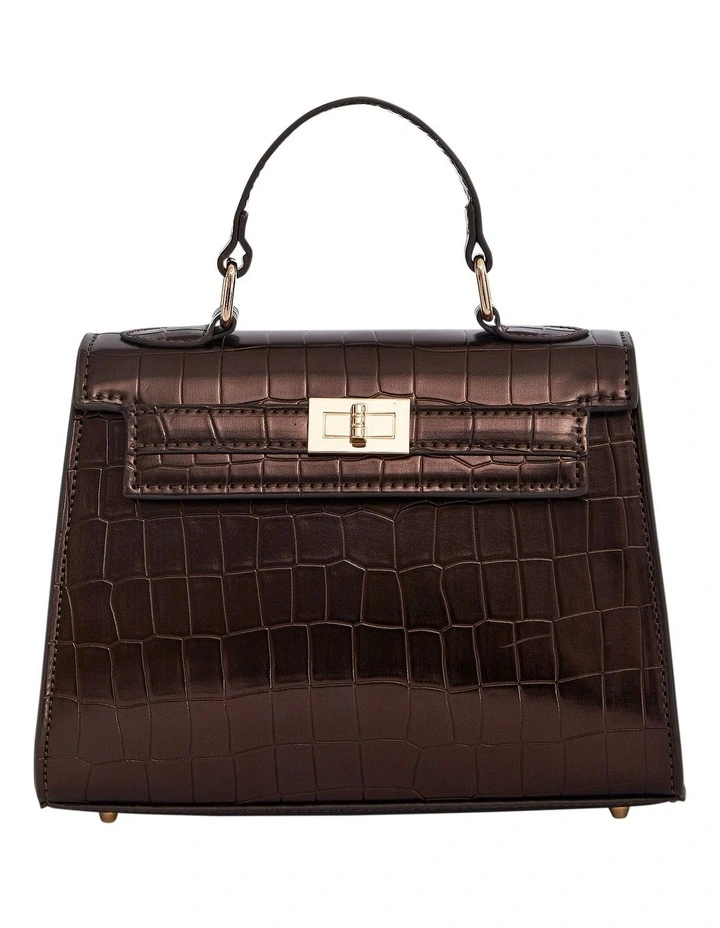Gemini Bags in Chocolate Croc image 1