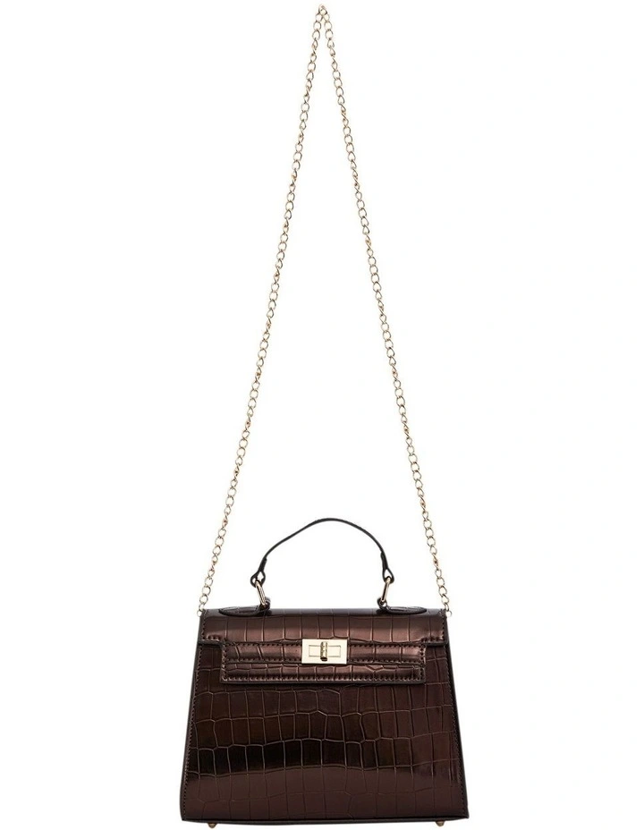 Gemini Bags in Chocolate Croc image 5