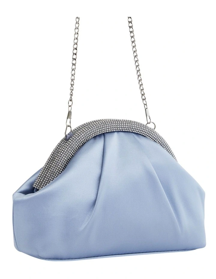 Jane Bags in Icy Blue Satin image 2