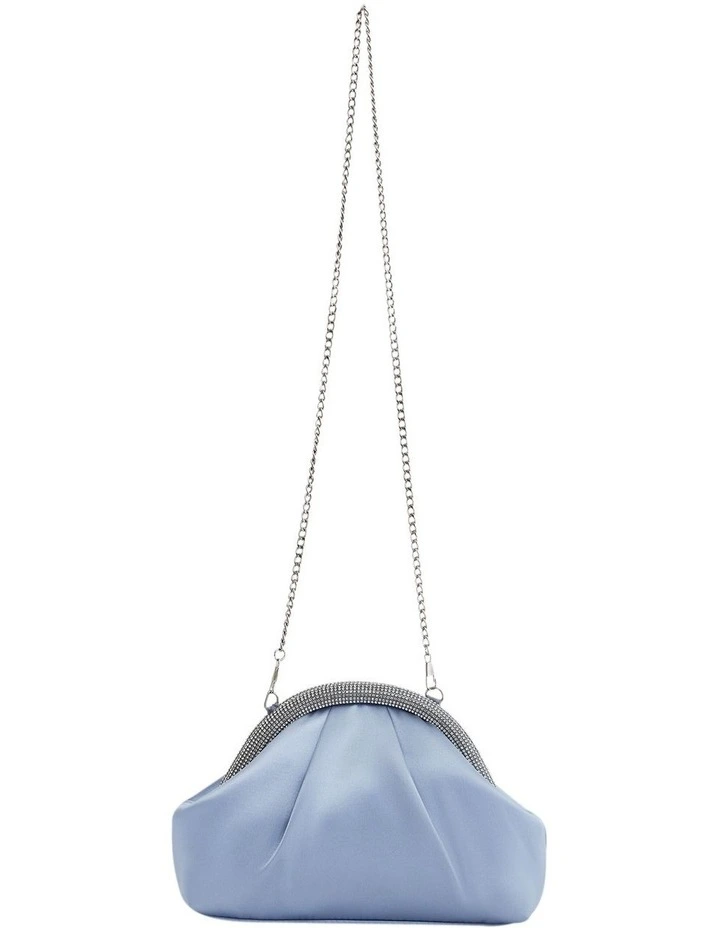 Jane Bags in Icy Blue Satin image 4