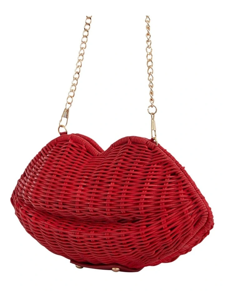 Kiss Bags in Red Rattan image 2