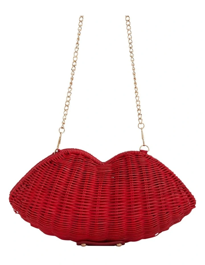 Kiss Bags in Red Rattan image 3