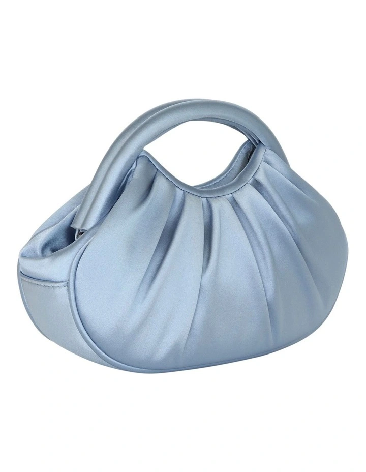 Bren Bag in Icy Blue Satin image 2