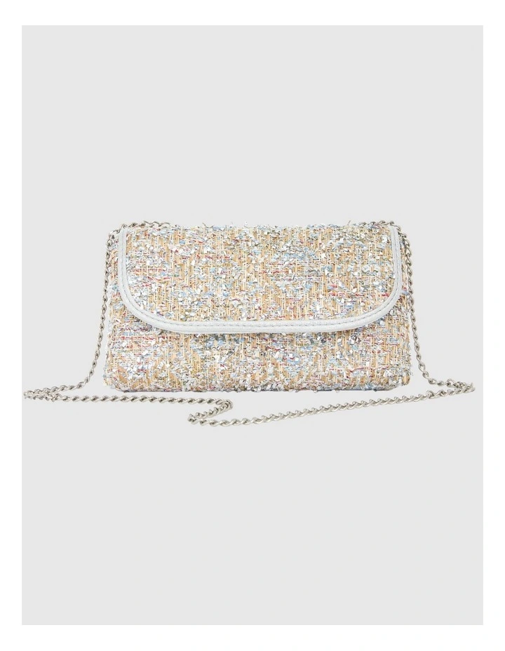 Cerise Evening Bag in Silver Multi image 2