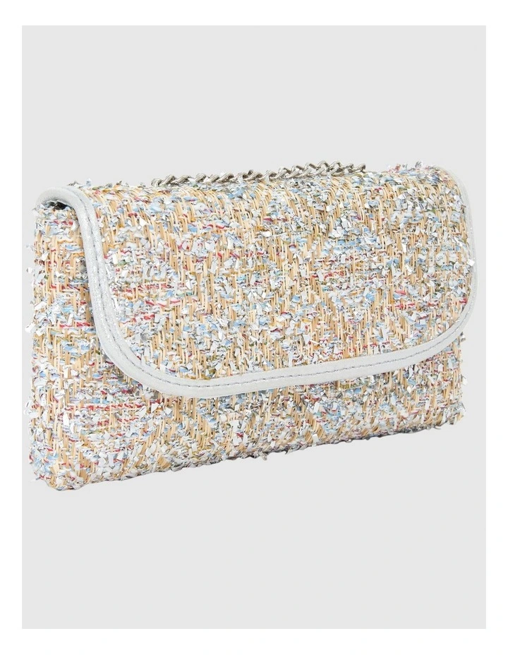 Cerise Evening Bag in Silver Multi image 3