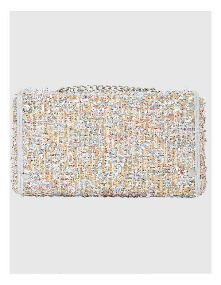 Cerise Evening Bag in Silver Multi image 5