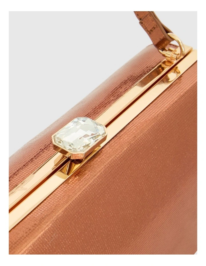 Delsie Evening Bag in Bronze image 4