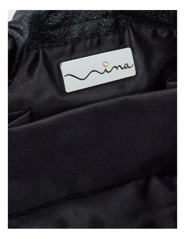 Thea Evening Bag in Black image 4