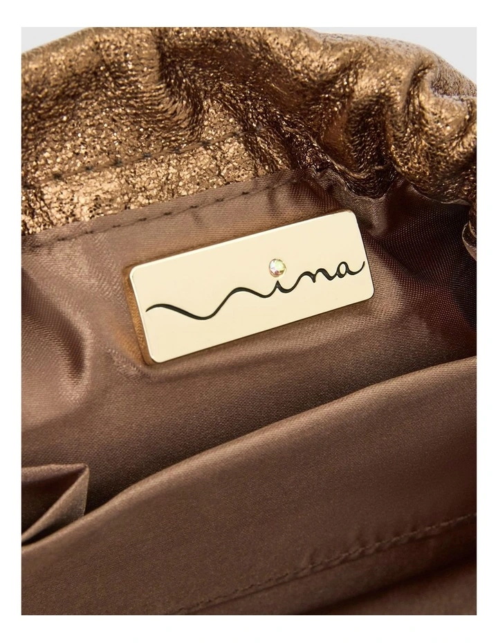 Thea Evening Bag in Bronze image 4
