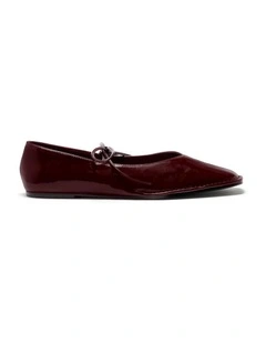 Elm Ballet Flat In Burgundy