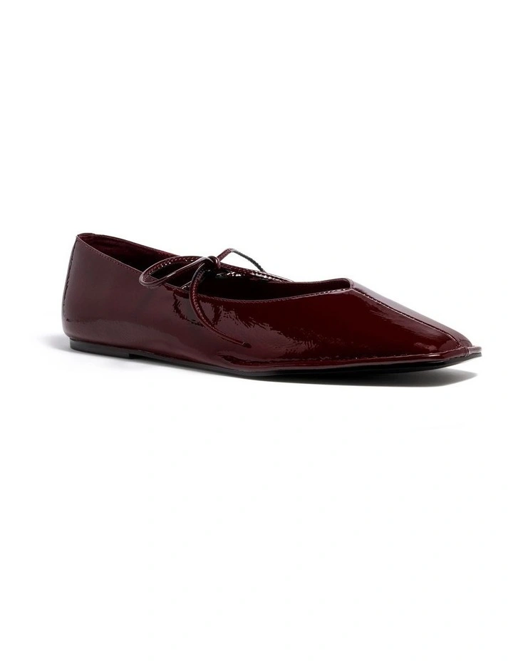 Elm Ballet Flat In Burgundy image 2