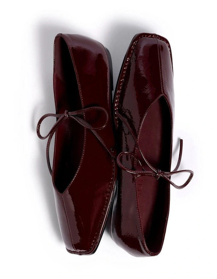 Elm Ballet Flat In Burgundy image 5