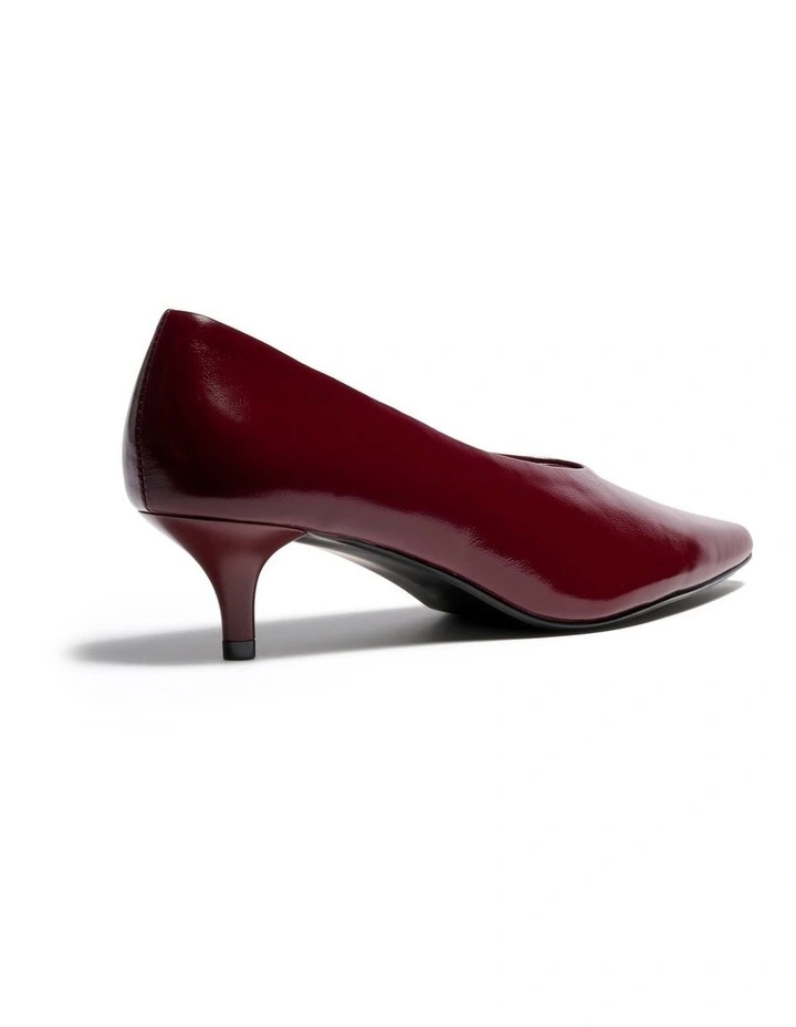 Bhodie Pump In Burgundy image 4