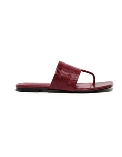 Roy Sandal In Burgundy