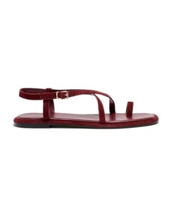 Kendal Sandal In Deep Cherry