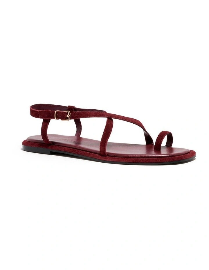 Kendal Sandal In Deep Cherry image 2