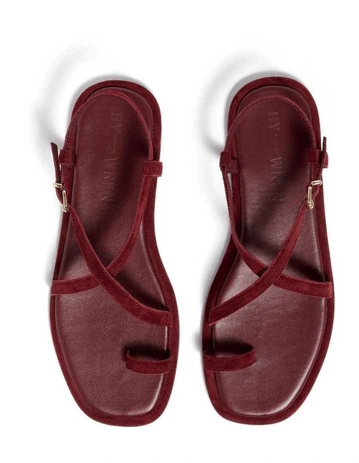Kendal Sandal In Deep Cherry image 3