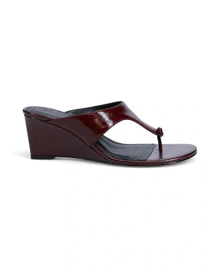 Norie Wedge In Burgundy image 1
