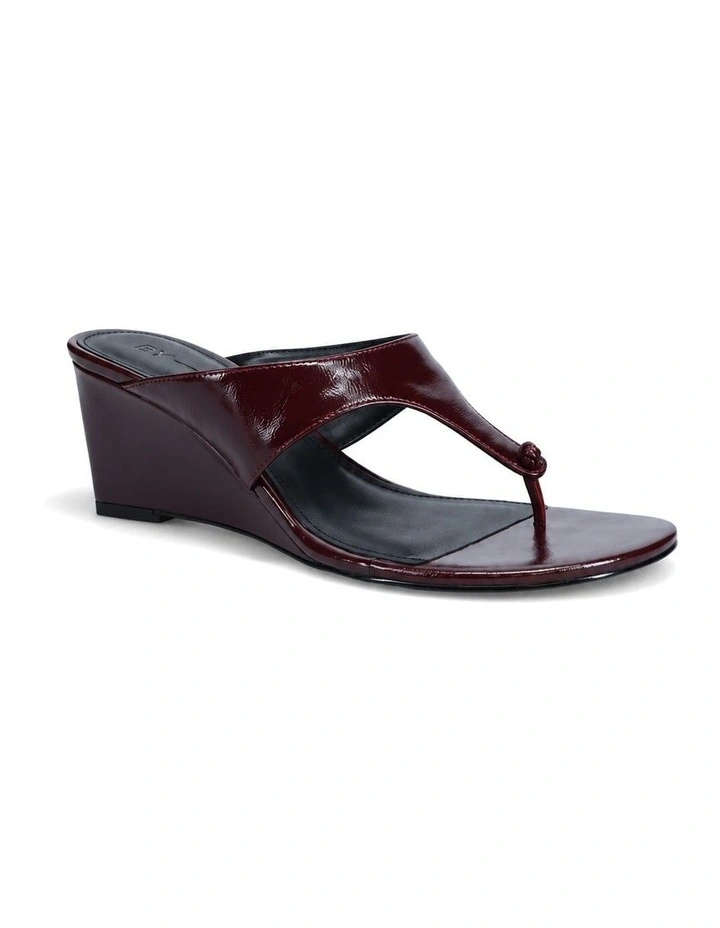 Norie Wedge In Burgundy image 2