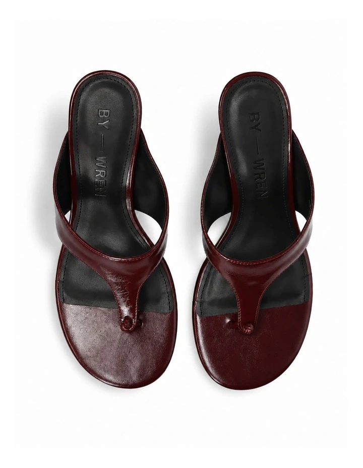 Norie Wedge In Burgundy image 3