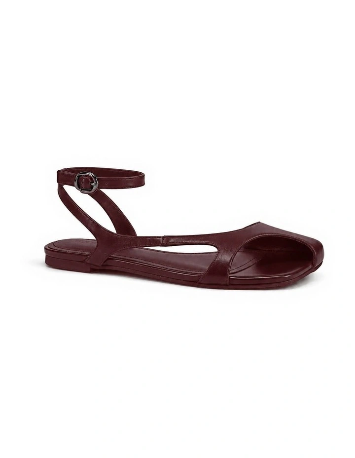Milly Sandal In Burgundy image 2