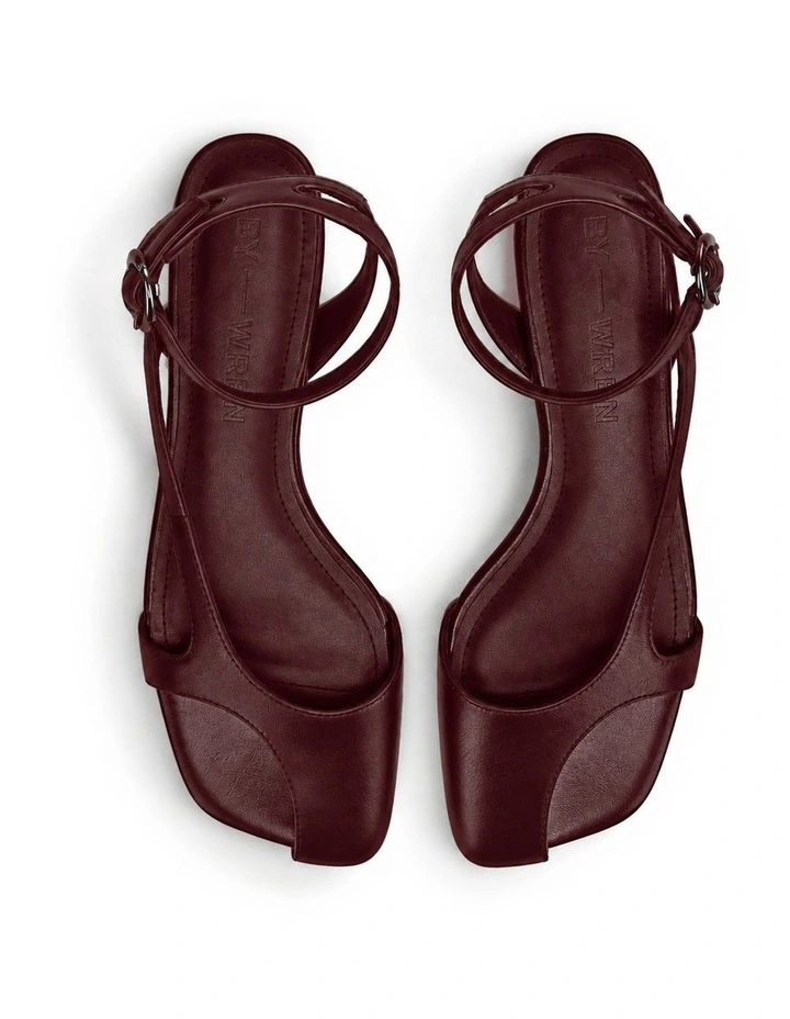 Milly Sandal In Burgundy image 3