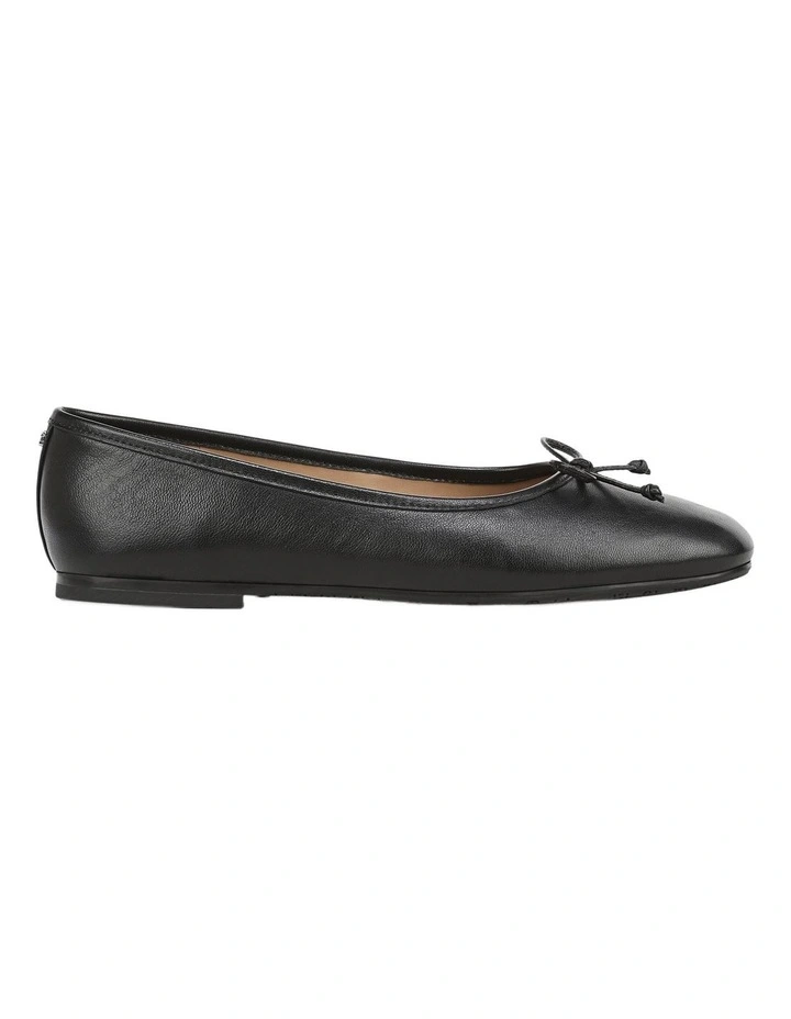 Alie Ballet Flats in Black Leather image 1