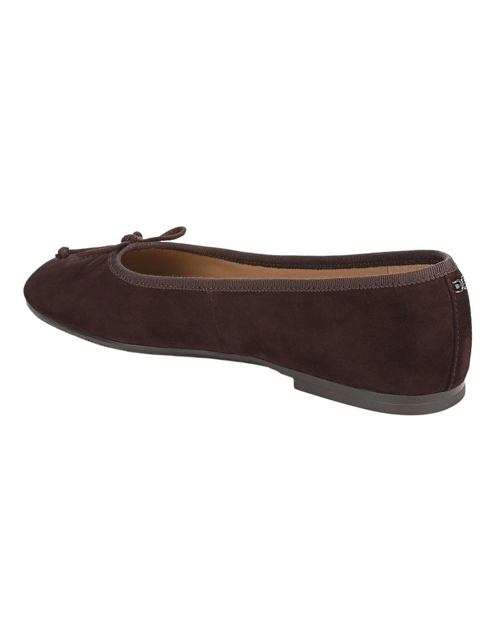 Alie Ballet Flats in Cafe Noir Suede image 3
