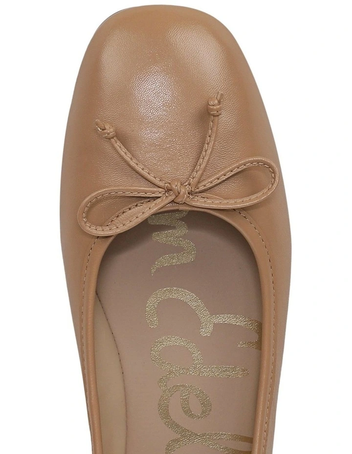Alie Ballet Flats in French Sand Leather image 4