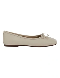 Alie Ballet Flats in Mod Ivory Leather