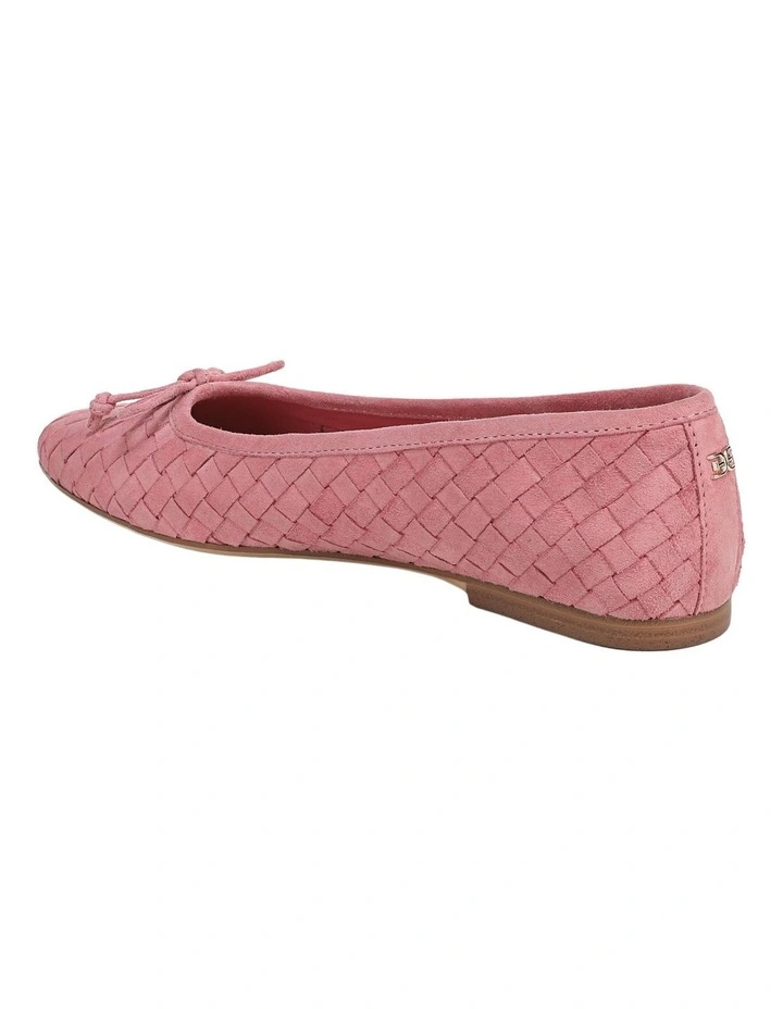 Ruthie Ballet Flats in Silk Rose Suede image 3
